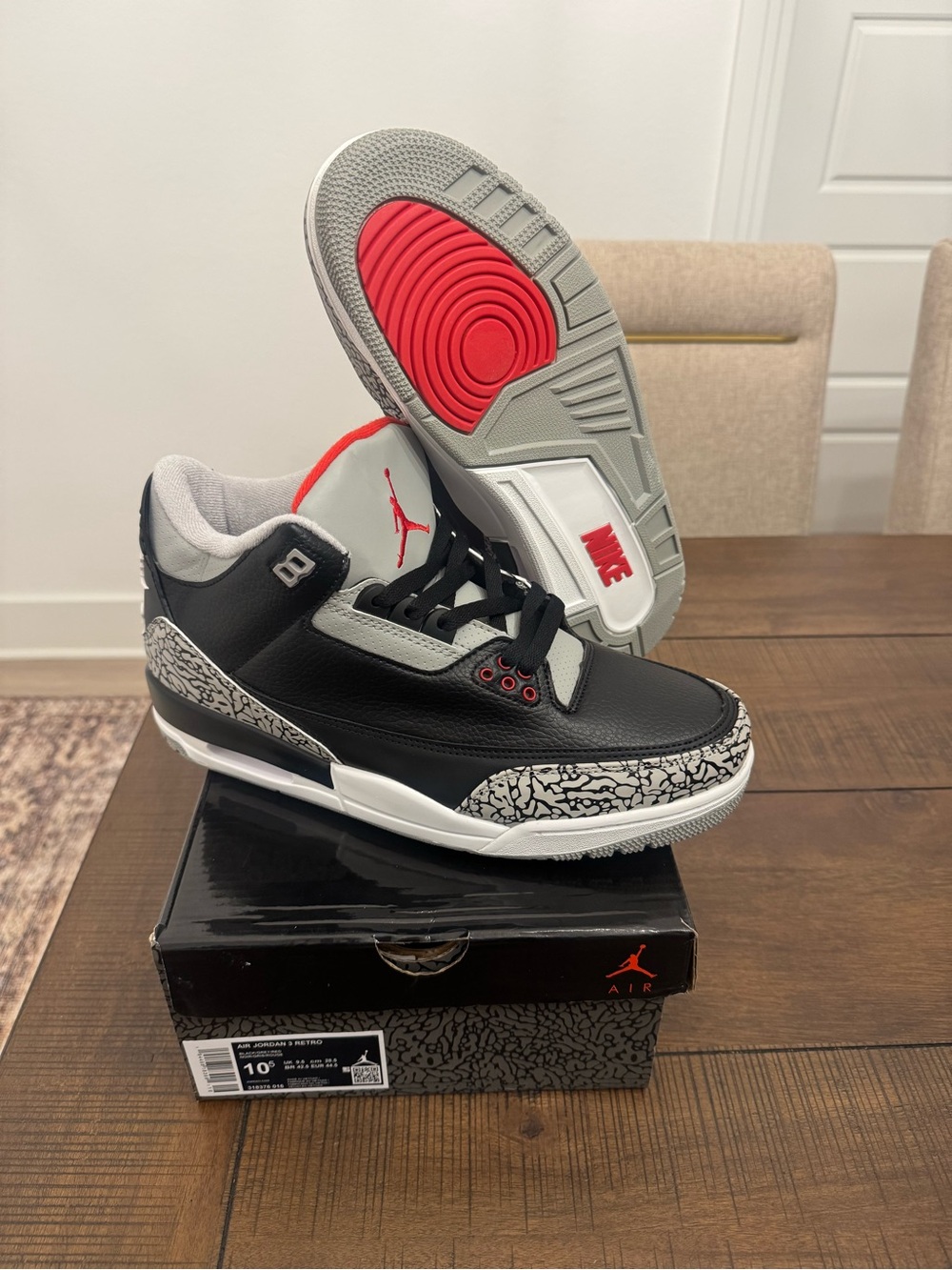 Jordan Retro 3 “Black Cement”